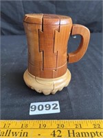 Wood Beer Mug Puzzle