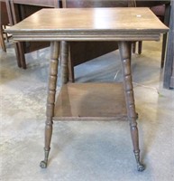 Antique Square Claw Feet Parlor Table