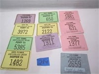 Vintage 1970s PA Hunting Licenses