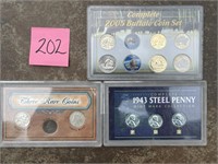Steel Pennies, Buff Coins, 3 "rare" coins