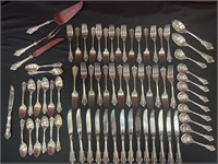 Grand Baroque Sterling Flatware by Wallace, 73