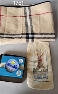 Picnic blanket,  Elkhorn iowa mini collector