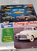 Chevy poster, John deer light switch cover, Chevy