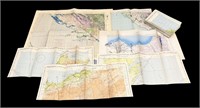 WWII US Military paper maps
