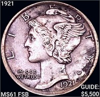 1921 Mercury Dime