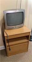 RCA TV and Wooden Stand
