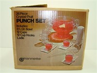 Jeanette Punch Bowl Set in Box
