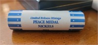 Roll of Peace Medal Nickels