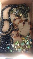 Flat of assorted necklaces