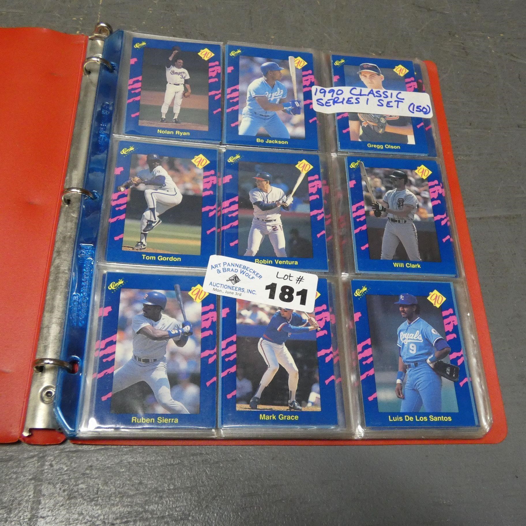 1990 Classic Series 1 Baseball Complete Set (150)