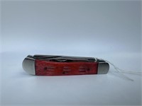 S & D Red Handle Pocket Knife