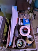 MISC. TAPE, KNIFES, LIGHT BULB AND MORE