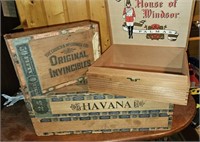 Neat old wooden Cigar Boxes