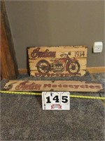 Indian Motorcycle wooden signs
