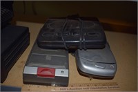 Three Video Cassette Rewinders