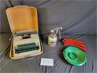 Smith Corona Typewriter, Spay Gun & Tree Stand