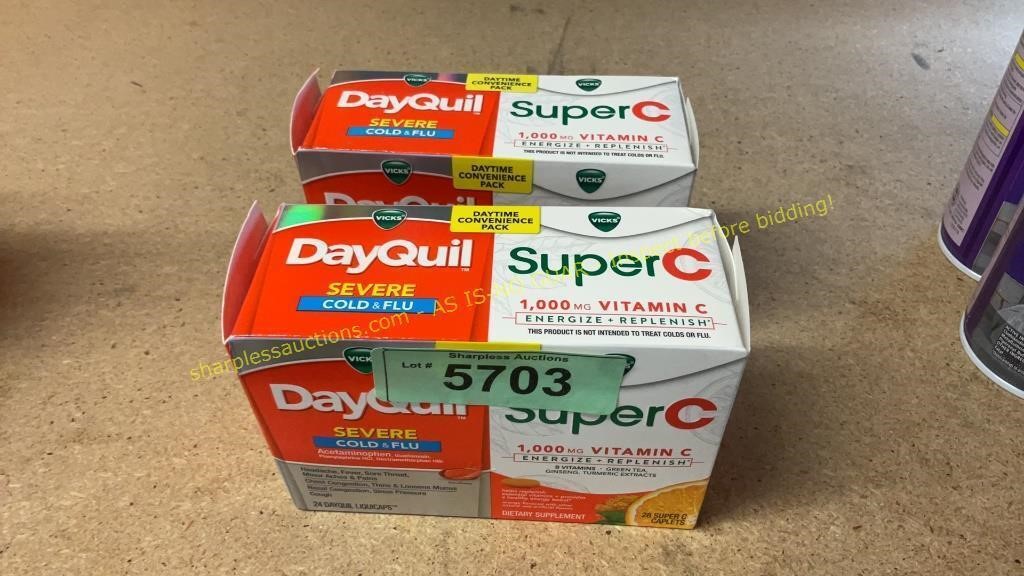 2ct. DayQuil + Super C Packs