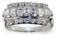 Platinum 1.00 ct Brilliant Natural Diamond Ring