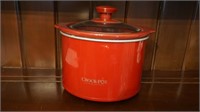 Small Red Crock Pot