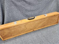 Hand made wood gun case 42" L x 9" T.  Look at