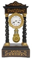 FRENCH NAPOLEON III PERIOD PORTICO CLOCK