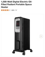1500 W Radiant Portable Space Heater