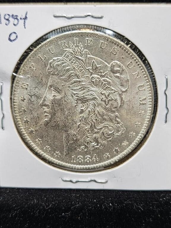 1884 O MORGAN DOLLAR - 90% SILVER