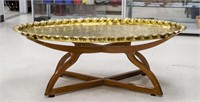 European Handmade Brass Tray Coffee Table