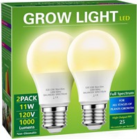 Briignite 11W LED Grow Light, 2 Pack