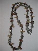 Artisan Created Stone & Bead Necklace