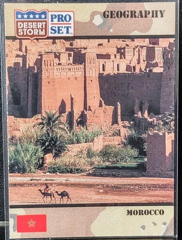 1991 Pro Set Desert Storm Geography Morocco #37