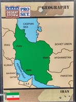 1991 Pro Set Desert Storm Geography Iran #24
