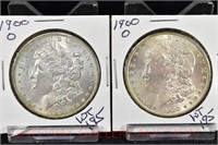 (2) Morgan Silver Dollars: