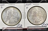 (2) Morgan Silver Dollars: