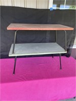 MCM Simmons Furniture, pair coffee tables, red an"