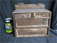 Vtg Cigar Box Mini Cabinet