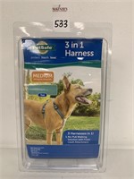 PETSAFE 3 IN 1 HARNESS, SIZE MEDIUM