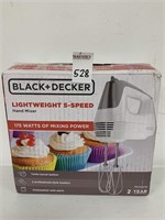 BLACK + DECKER LIGHTWEIGHT 5-SPEED HAND MIXER