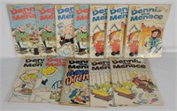 12 Vtg Dennis The Menace #116-126 Incomplete