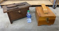 Vintage Shoe Shine Boxes With Supplies