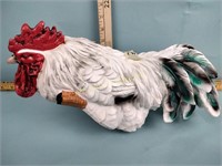 White rooster shelf sitter
