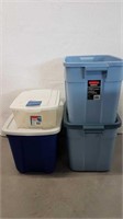 ASSORTMENT OF STORAGE TOTES