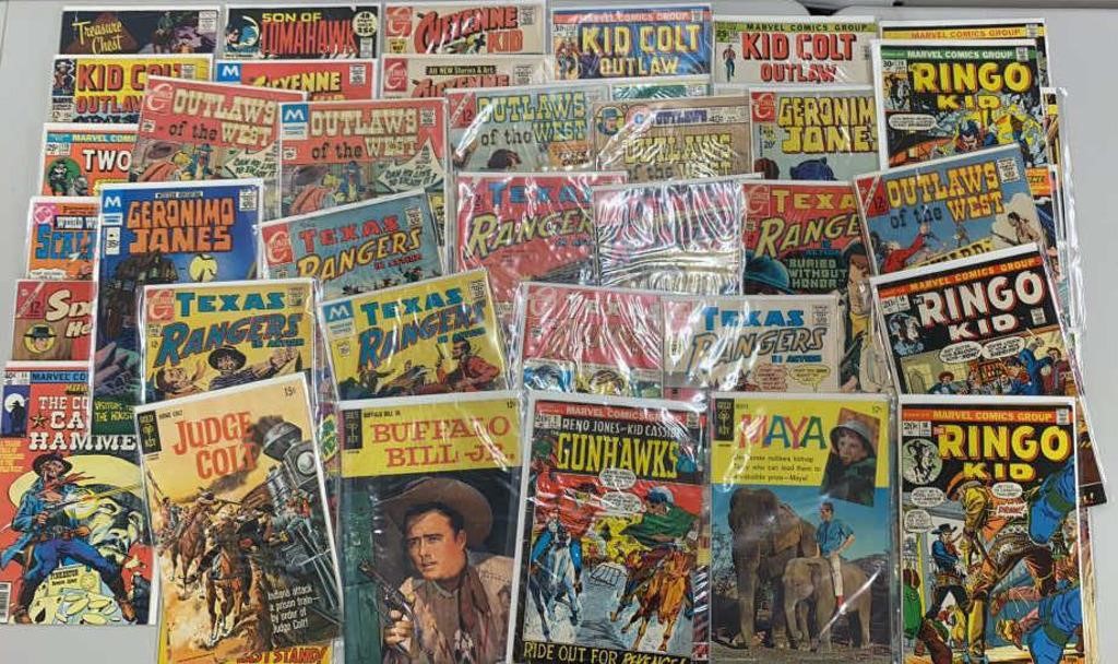 60 Western etc comic books - Kid Colt, Maya #1,