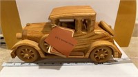 WOODEN HAND CRAFTED COUPE MADE BY AMERICAN