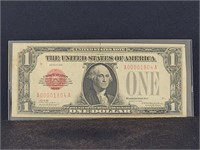 1928 $1 Legal Tender Red Seal Low Serial #