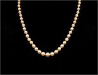 Mikimoto pearl graduated necklace
