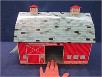 vintage metal toy barn by "ohio art"