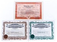 Lot 3 Share Certificates - dated 1939-1950 -Wester