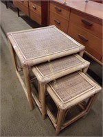 Fantastic Bamboo and Rattan Nesting Tables (3)