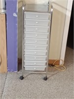 Rolling 10 drawer cart